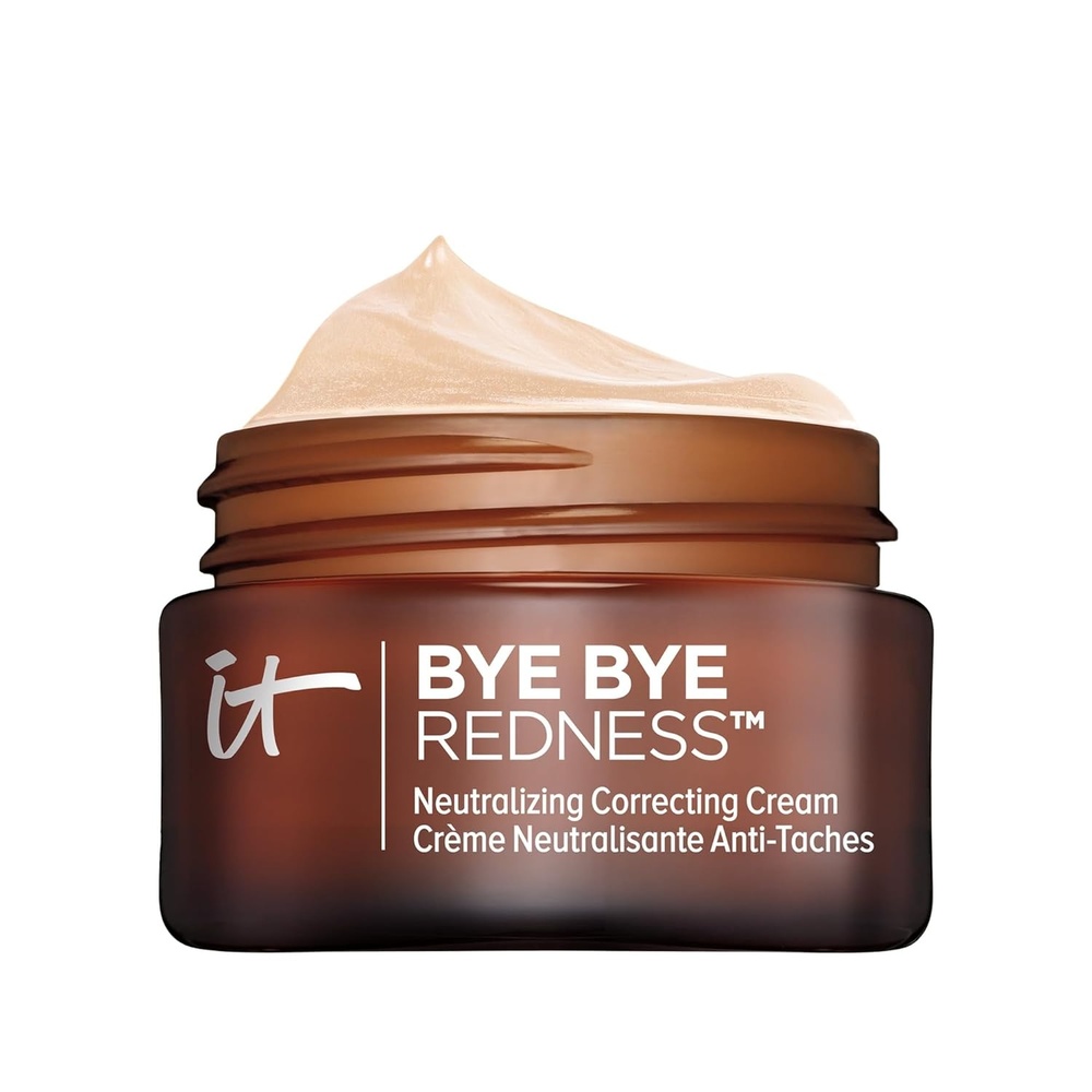 image:imageIT Cosmetics Bye Bye Redness Full Coverage Color Correcting Cream  Redness Neutralizing Tinted Face Moisturizer 12HR Hydration Hyaluronic Acid Aloe Colloidal Oatmeal Rosacea Skin  037 fl ozPorcelain Beige