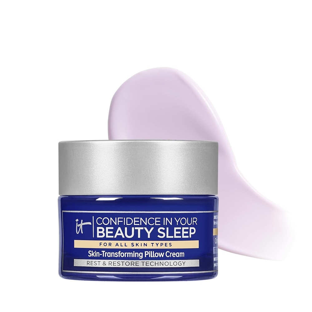 image:imageIT Cosmetics Confidence in Your Beauty Sleep Night Cream  AntiAging Face Moisturizer Ceramides amp Hyaluronic Acid Visibly Improves Fine Lines Wrinkles Dryness Dullness amp Loss of Firmness047 Fl Oz