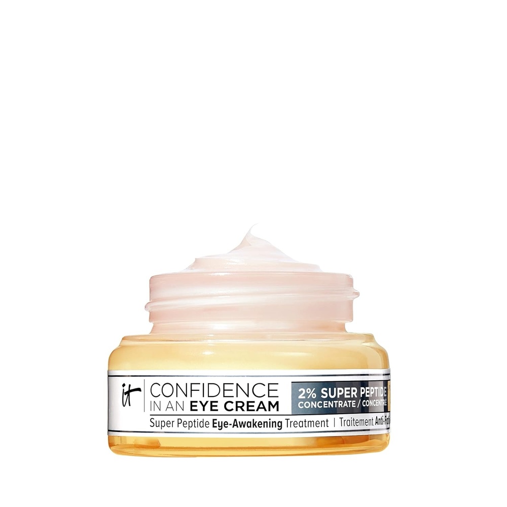image:imageIT Cosmetics Confidence in an Eye Cream  Anti Aging Peptides Moisturizer Dark Circles amp Wrinkles Lightweight 48H Hydration 2 Super Peptide Concentrate Smooth amp Brighten Undereye All Skin Types05 Fl Oz