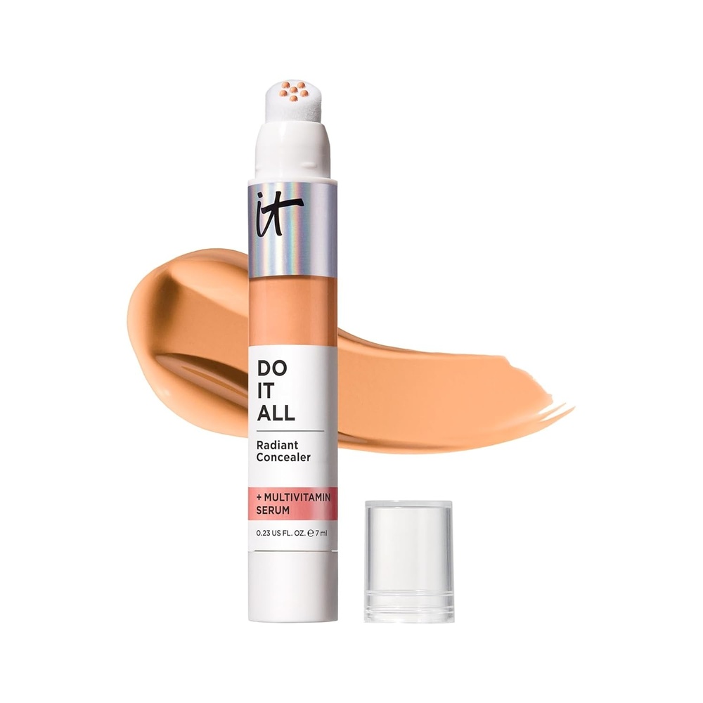 image:imageIT Cosmetics Do It All Radiant Concealer  Makeup Concealer  Hydrate amp Brighten  Creaseless Medium Coverage amp Radiant Finish  Niacinamide amp Hyaluronic Acid  02 Fl Oz405 Tan Warm tan with golden warm undertones