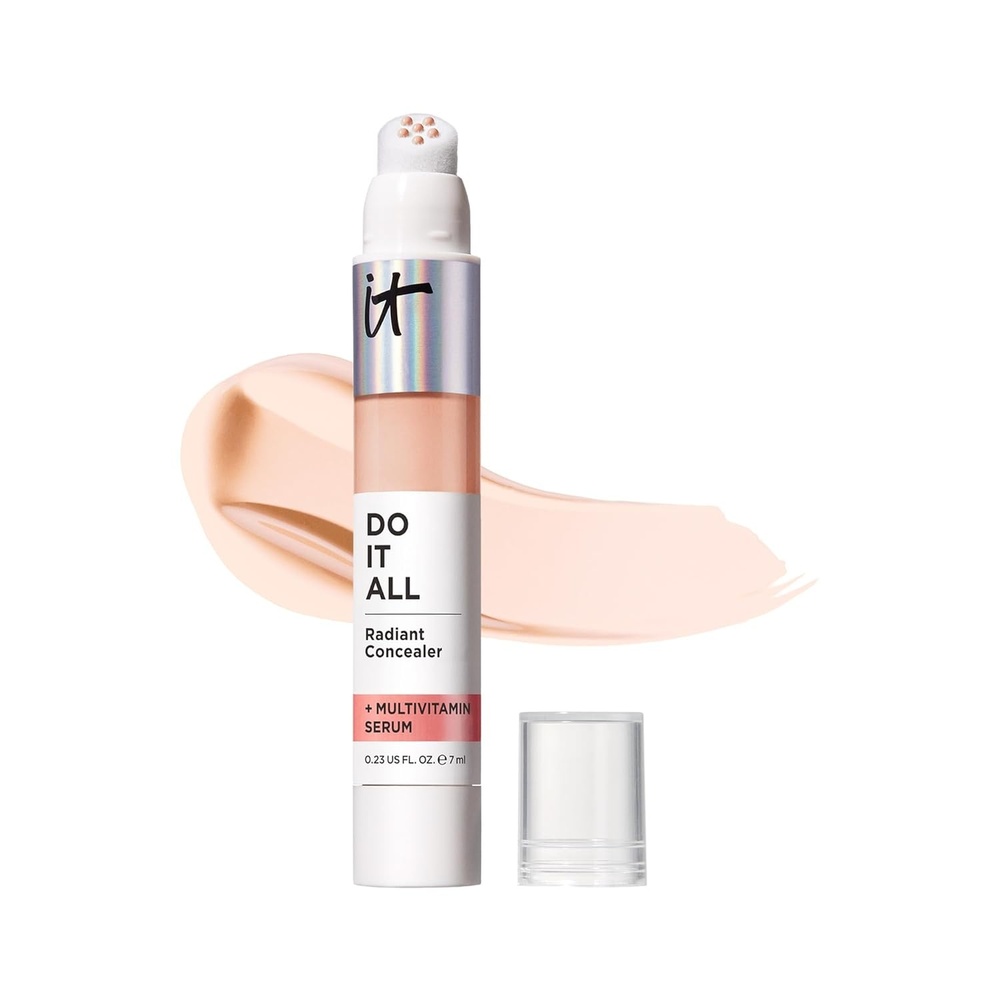 image:imageIT Cosmetics Do It All Radiant Concealer  Makeup Concealer  Hydrate amp Brighten  Creaseless Medium Coverage amp Radiant Finish  Niacinamide amp Hyaluronic Acid  02 Fl Oz205 Light Cool light with pink undertones