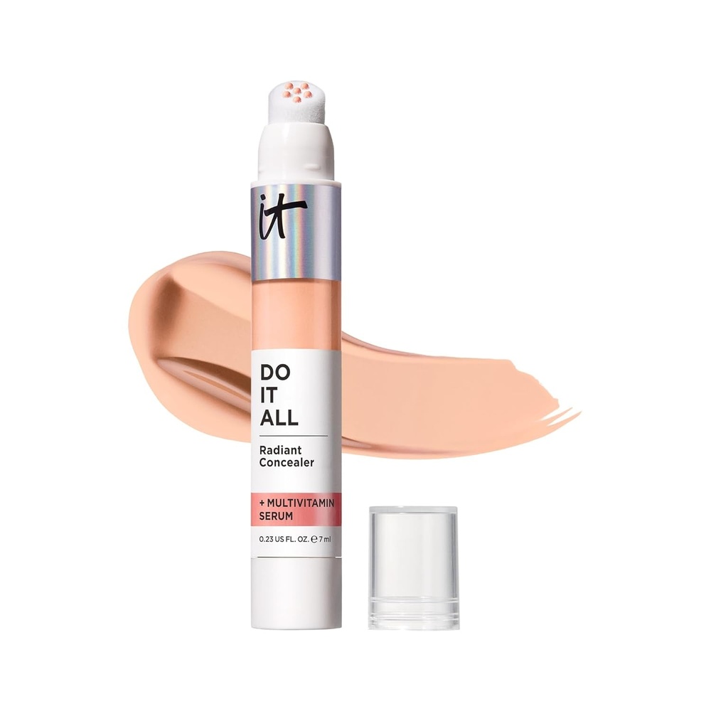 image:imageIT Cosmetics Do It All Radiant Concealer  Makeup Concealer  Hydrate amp Brighten  Creaseless Medium Coverage amp Radiant Finish  Niacinamide amp Hyaluronic Acid  02 Fl Oz220 Light Medium Cool lightmedium with pink undertones