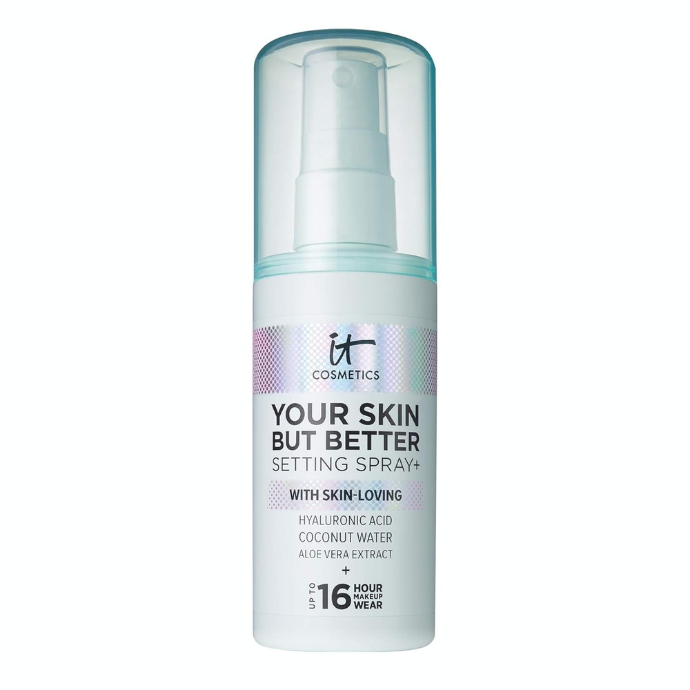 image:imageIT Cosmetics Your Skin But Better Makeup Setting Spray  Protects Makeup Controls Shine Provides Hydration  16Hour Hold  With Hyaluronic Acid Coconut Water amp Aloe Vera338 Fl Oz