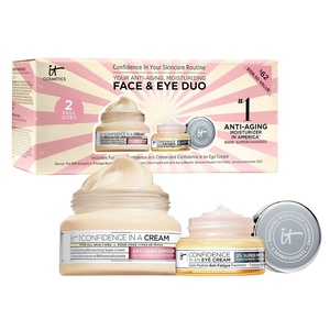 IT Cosmetics Anti-Aging Face & Eye Skincare Gift Set – 2-Piece Full Size Skincare Set with Moisturizing Peptide Eye Cream & Hydrating Face Moisturizer – Vegan Kit