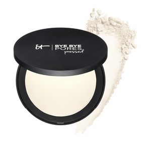 IT Cosmetics Bye Bye Pores Pressed Finishing Powder – Universal Shades – Contains Anti-Aging Peptides, Hydrolyzed Collagen & Antioxidants – 0.31 oz(Translucent (fair  light & medium complexion))