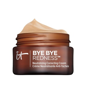IT Cosmetics Bye Bye Redness Full Coverage Color Correcting Cream – Redness Neutralizing Tinted Face Moisturizer, 12HR Hydration, Hyaluronic Acid, Aloe, Colloidal Oatmeal, Rosacea Skin – 0.37 fl oz(Neutral Beige)