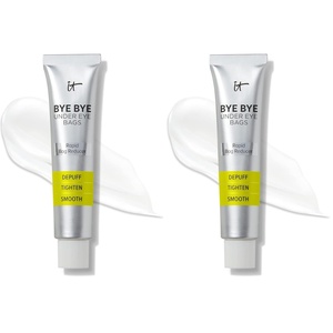 IT Cosmetics Bye Bye Under Eye Bags Daytime Treatment – Temporary Eye Bag Reducer & Undereye Corrector, Smooths & Reduces Look of Wrinkles & Fine Lines, Transparent Finish – 0.5 oz(0.5 Ounce (Pack of 2))