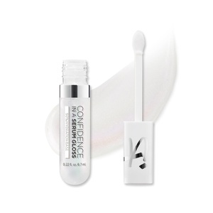 IT Cosmetics Confidence in a Serum Lip Gloss – Smoothing & Conditioning – 8HR Hydration with Hyaluronic Acid, Ceramide, Vitamin E – High Shine & Sheer Finish – 0.22 fl. Oz(Self-Assured (clear shimmer))