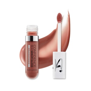 IT Cosmetics Confidence in a Serum Lip Gloss – Smoothing & Conditioning – 8HR Hydration with Hyaluronic Acid, Ceramide, Vitamin E – High Shine & Sheer Finish – 0.22 fl. Oz(Self-Worth (soft pink beige))