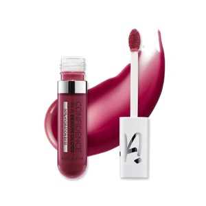 IT Cosmetics Confidence in a Serum Lip Gloss – Smoothing & Conditioning – 8HR Hydration with Hyaluronic Acid, Ceramide, Vitamin E – High Shine & Sheer Finish – 0.22 fl. Oz(Self-Determined (soft cool mauve))