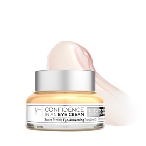 IT Cosmetics Confidence in an Eye Cream – Anti Aging Peptides Moisturizer, Dark Circles & Wrinkles, Lightweight 48H Hydration, 2% Super Peptide Concentrate, Smooth & Brighten Undereye, All Skin Types(1 Fl Oz (Pack of 1))