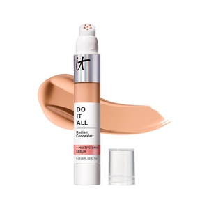 IT Cosmetics Do It All Radiant Concealer ­­– Makeup Concealer – Hydrate & Brighten – Creaseless Medium Coverage & Radiant Finish ­­– Niacinamide & Hyaluronic Acid – 0.2 Fl Oz(325 Medium Tan Neutral (medium tan with peach undertones))