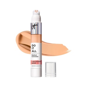 IT Cosmetics Do It All Radiant Concealer ­­– Makeup Concealer – Hydrate & Brighten – Creaseless Medium Coverage & Radiant Finish ­­– Niacinamide & Hyaluronic Acid – 0.2 Fl Oz(230 Light Medium Neutral (light/medium with warm peach undertones))