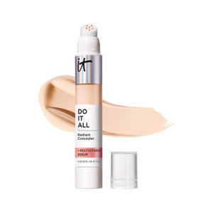 IT Cosmetics Do It All Radiant Concealer ­­– Makeup Concealer – Hydrate & Brighten – Creaseless Medium Coverage & Radiant Finish ­­– Niacinamide & Hyaluronic Acid – 0.2 Fl Oz(120 Fair Warm (fair with yellow undertones))