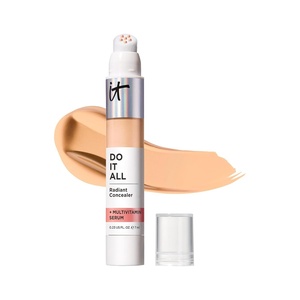 IT Cosmetics Do It All Radiant Concealer ­­– Makeup Concealer – Hydrate & Brighten – Creaseless Medium Coverage & Radiant Finish ­­– Niacinamide & Hyaluronic Acid – 0.2 Fl Oz(225 Light Medium Warm (light/medium with yellow undertones))