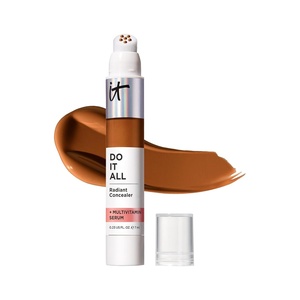 IT Cosmetics Do It All Radiant Concealer ­­– Makeup Concealer – Hydrate & Brighten – Creaseless Medium Coverage & Radiant Finish ­­– Niacinamide & Hyaluronic Acid – 0.2 Fl Oz(515 Rich Cool (rich with red undertones))