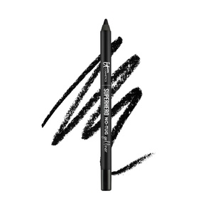 IT Cosmetics Superhero No-Tug Gel Eyeliner – Waterproof, Blendable Formula – All Day Wear – Sharpenable Eye Pencil – 0.042 oz(Super Black (intense ultra-black))