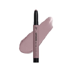 IT Cosmetics Superhero No-Tug Waterproof Eyeshadow Stick – Longwear Blendable Cream with Built-In Primer Suitable for Sensitive Eyes 0.05 oz(Mighty Mauve)